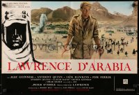 3y966 LAWRENCE OF ARABIA Italian 18x26 pbusta R1970s David Lean classic, winner of 7 Oscars!