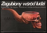 3y397 PROPAVSHIYE SREDI ZHIVYKH Polish 26x38 1982 Vladimir Fetin, Jakub Erol art of pipe skull!