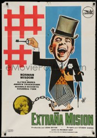 3y741 THERE WAS A CROOKED MAN Spanish 1962 young Susannah York, Norman Wisdom!