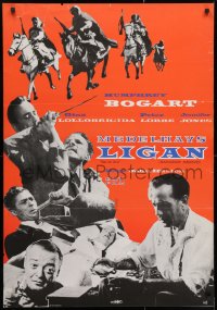 3y031 BEAT THE DEVIL Swedish R1962 Humphrey Bogart, Peter Lorre & Robert Morley in London!