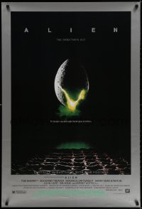 3z506 ALIEN style B DS 1sh R2003 Ridley Scott outer space sci-fi monster classic, cool egg image!