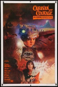 3z574 CARAVAN OF COURAGE int'l 1sh 1984 An Ewok Adventure, Star Wars, Kazuhiko Sano!