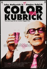 3z585 COLOR ME KUBRICK 1sh 2007 John Malkovich as Kubrick impostor!