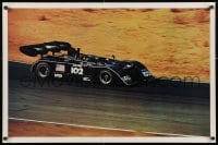 3z247 JACKIE OLIVER - THE SHADOW 23x35 commercial poster 1973 cool image of CanAm car on track!