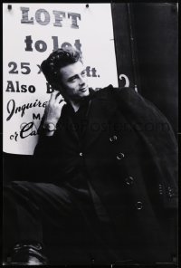 3z249 JAMES DEAN 24x36 commercial poster 2004 classic image wearing overcoat!