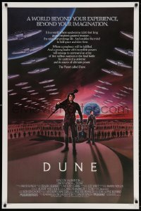 3z621 DUNE 1sh 1984 David Lynch, art of MacLachlan & Young on Arrakis with Fremen warriors!