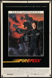 3z642 FIREFOX 1sh 1982 cool C.D. de Mar art of the flying killing machine & Clint Eastwood!