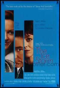 3z715 ICE STORM 1sh 1997 directed by Ang Lee, Kevin Kline, Joan Allen, Sigourney Weaver
