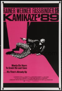 3z739 KAMIKAZE '89 DS 1sh R2016 Rainer Werner Fassbinder w/gun, his time's already up!
