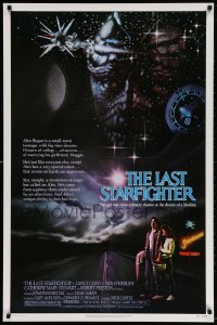 3z754 LAST STARFIGHTER 1sh 1984 Catherine Mary Stewart & Lance Guest as video game pilot!
