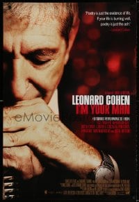3z761 LEONARD COHEN: I'M YOUR MAN DS 1sh 2005 Lian Lunson musical documentary, U2!