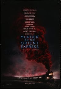 3z808 MURDER ON THE ORIENT EXPRESS teaser DS 1sh 2017 Branagh, huge cast, Agatha Christie!