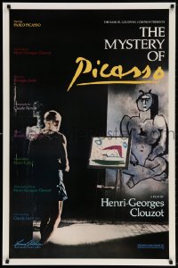 3z809 MYSTERY OF PICASSO 1sh R1986 Le Mystere Picasso, Henri-Georges Clouzot & Pablo!