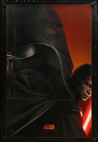 3z876 REVENGE OF THE SITH style A teaser DS 1sh 2005 Star Wars Episode III, Christensen as Vader!