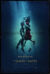 3z896 SHAPE OF WATER style B int'l DS 1sh 2017 Guillermo del Toro, Doug Jones as the Amphibian Man!