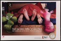 3z338 FACE AU SIDA, FAITES LE BON CHOIX 16x24 Belgian special poster 2000s HIV/AIDS!