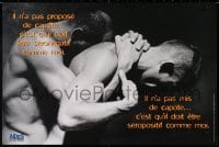 3z361 IL N'A PAS PROPOSE DE CAPOTE 16x24 French special poster 2000s HIV/AIDS, naked men!