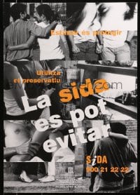 3z373 LA SIDA ES POT EVITAR 17x24 Spanish special poster 2004 HIV/AIDS, Catalonia!