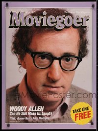 3z415 MOVIEGOER 22x30 special poster May 1985 great close-up of Woody Allen!