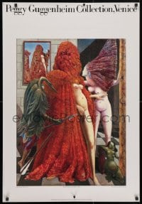 3z101 PEGGY GUGGENHEIM COLLECTION 27x39 Italian museum/art exhibition 1980s art by Max Ernst!
