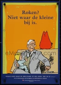 3z445 ROKEN NIET WAAR DE KLEINE BIJ IS 17x23 Dutch special poster 1990s not around kids, Jan Kruis!