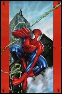 3z456 SPIDER-MAN 22x35 Canadian special poster 2001 Marvel comics, art of Spidey slingin' webs!