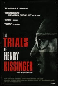 3z955 TRIALS OF HENRY KISSINGER 25x38 1sh 2002 Eugene Jarecki political documentary!