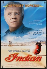 3z990 WORLD'S FASTEST INDIAN 1sh 2005 Anthony Hopkins, Diane Ladd, motorcycle speed record!