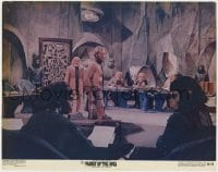 4a722 PLANET OF THE APES color 11x14 still 1968 apes gather to decide Charlton Heston's future!