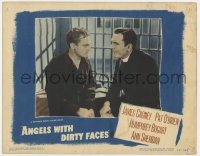 4a214 ANGELS WITH DIRTY FACES LC #7 R1948 c/u of Pat O'Brien talking to James Cagney on Death Row!
