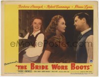 4a277 BRIDE WORE BOOTS LC 1946 Barbara Stanwyck smiling by Robert Cummings & Diana Lynn glaring!