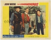 4a325 COMANCHEROS LC #8 1961 John Wayne, Stuart Whitman & Michael Ansara, directed by Michael Curtiz!