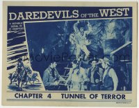 4a348 DAREDEVILS OF THE WEST chapter 4 LC 1943 Allan Rocky Lane cowboy serial, Tunnel of Terror!