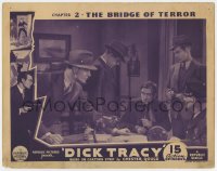 4a365 DICK TRACY chapter 2 LC 1937 detective Ralph Byrd with police, The Bridge of Terror!