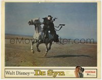 4a384 DR. SYN ALIAS THE SCARECROW LC 1963 great image of Patrick McGoohan with gun riding horse!