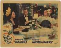 4a402 EVER SINCE EVE LC 1937 Robert Montgomery between Marion Davies & another woman in restaurant!