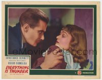 4a403 EVERYTHING IS THUNDER LC 1936 close up of Douglass Montgomery grabbing Constance Bennett!
