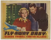 4a430 FLY-AWAY BABY Other Company LC 1937 close up of Glenda Farrell as Torchy Blane taking notes!