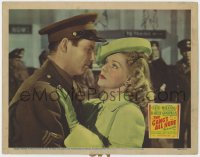 4a460 GANG'S ALL HERE LC 1943 romantic close up of Alice Faye & her soldier lover, James Ellison!