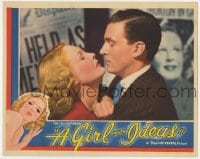 4a471 GIRL WITH IDEAS LC 1937 best romantic close up of Wendy Barrie & Walter Pidgeon!