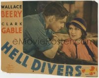 4a504 HELL DIVERS LC 1932 great close up of Clark Gable staring at pretty Dorothy Jordan in car!