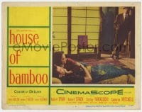 4a523 HOUSE OF BAMBOO LC #4 1955 Sam Fuller, Cameron Mitchell, Robert Stack, Shirley Yamaguchi