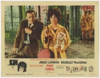 4a545 IRMA LA DOUCE LC #1 1963 Jack Lemmon by Shirley MacLaine & dog under umbrella, Billy Wilder!