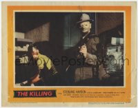 4a565 KILLING LC #7 1956 great close up of masked gunman, Stanley Kubrick classic!