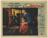 4a625 MAN OF A THOUSAND FACES LC #6 1957 Dorothy Malone walks in on James Cagney with other woman!