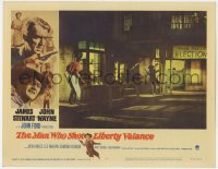 4a627 MAN WHO SHOT LIBERTY VALANCE LC #4 1962 James Stewart & Lee Marvin in the climactic gunfight!