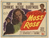 4a083 MOSS ROSE TC 1947 Peggy Cummins, Victor Mature, Ethel Barrymore, murder mystery!