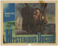 4a669 MYSTERIOUS DOCTOR LC 1943 great image of creepy headless ghost choking drunk guy!