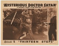 4a673 MYSTERIOUS DOCTOR SATAN chapter 2 LC 1940 best close up of the masked hero, Thirteen Steps!