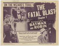 4a095 NEW ADVENTURES OF BATMAN & ROBIN chapter 7 TC 1949 two great images of Lowery in costume!